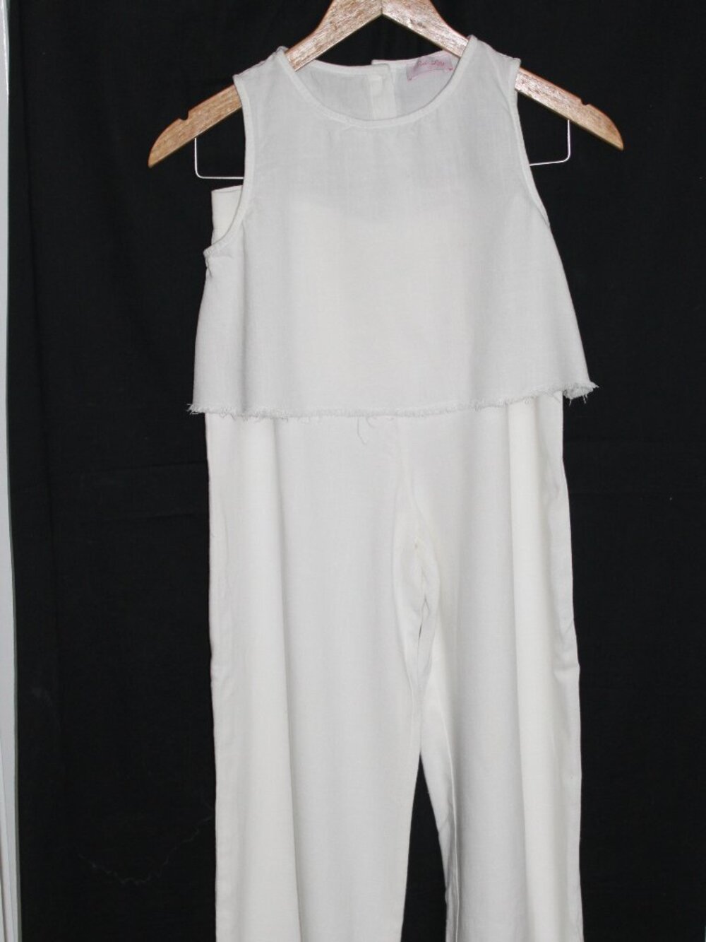 Pink Lily 2 Pc Pants Top White